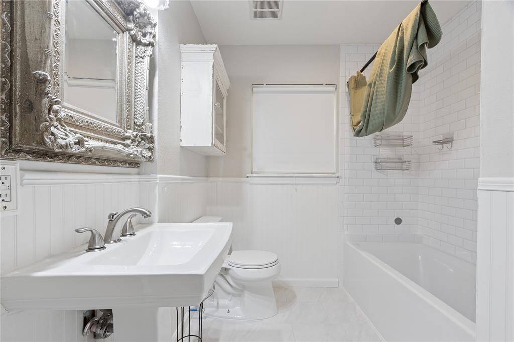 Bathroom with designer finishes
