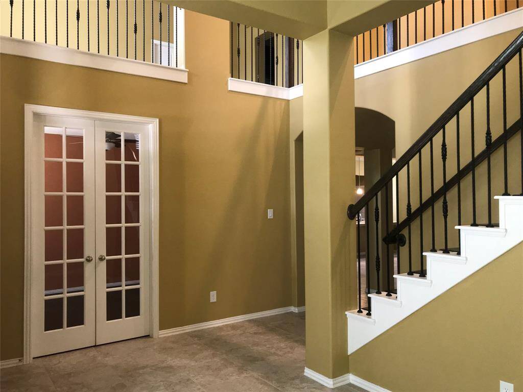 See The Beautiful FRENCH Glass Door of the STUDY OUTSIDE OF THE FOYER
