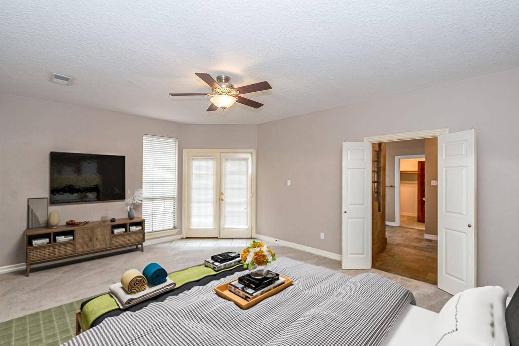 Primary bedroom- virtually staged