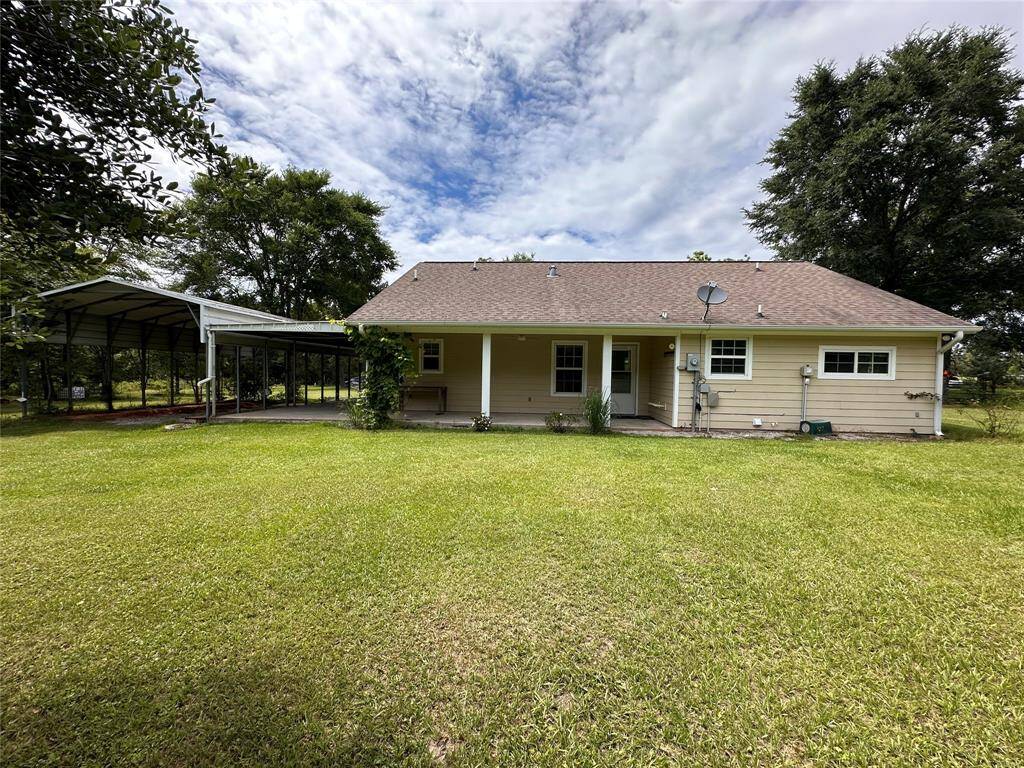 Covered back porch
