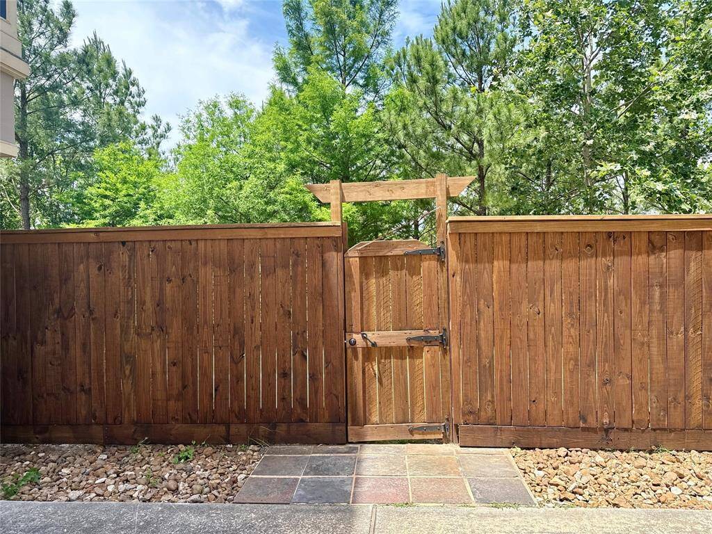 Private Entryway to Walking Trail (Locked -Keys Provided)