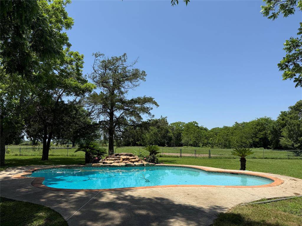 Sparkling in ground pool