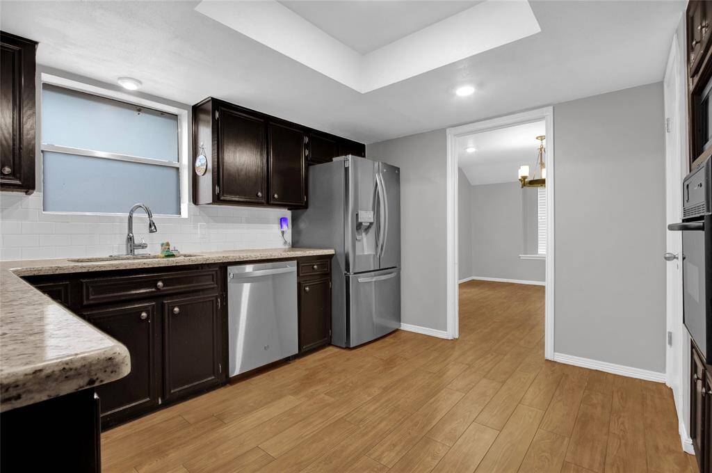 Airy kitchen with ample natural light