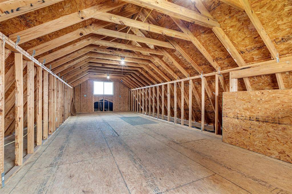 The possibilities are endless in this above garage space. It has electricity and water connection.
