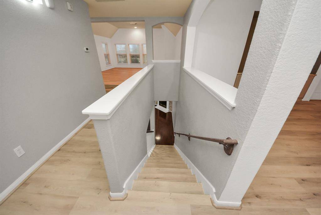 As you walk upstairs, you are greeted for the other rooms