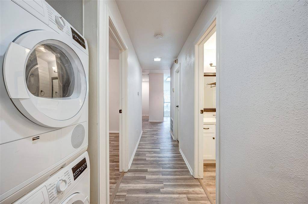 New, stackable washer & dryer included
