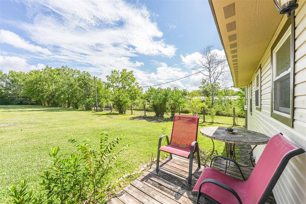 enjoy your morning coffee on your back patio over looking the carefully manicured lawn!