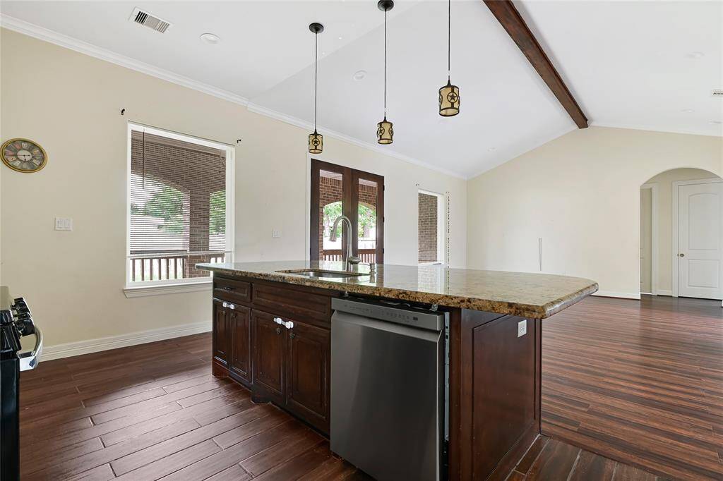 kitchen view of the living area