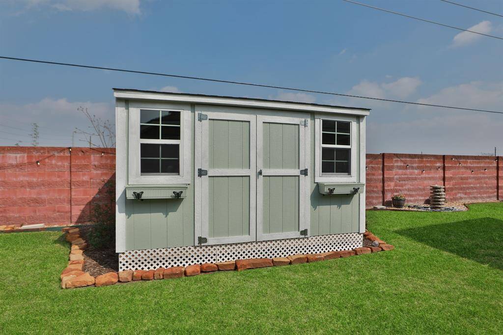 Storage building is the perfect place for all of your lawn equipment