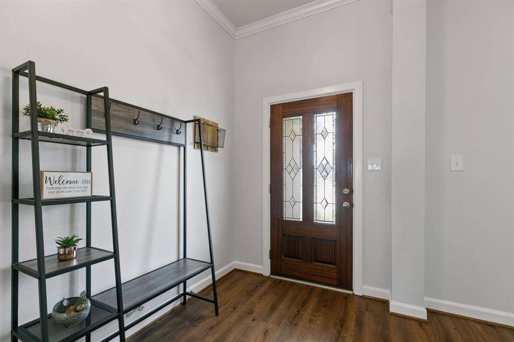 A view looking towards the front door.