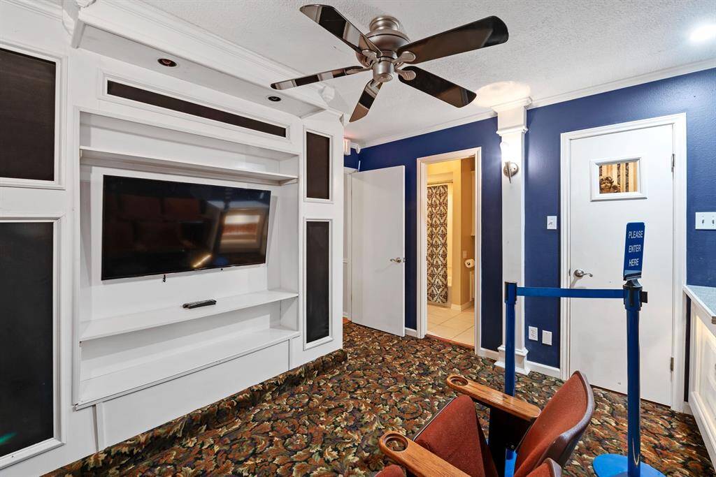 Turn out the lights and settle in after a long day to watch a movie and relax!