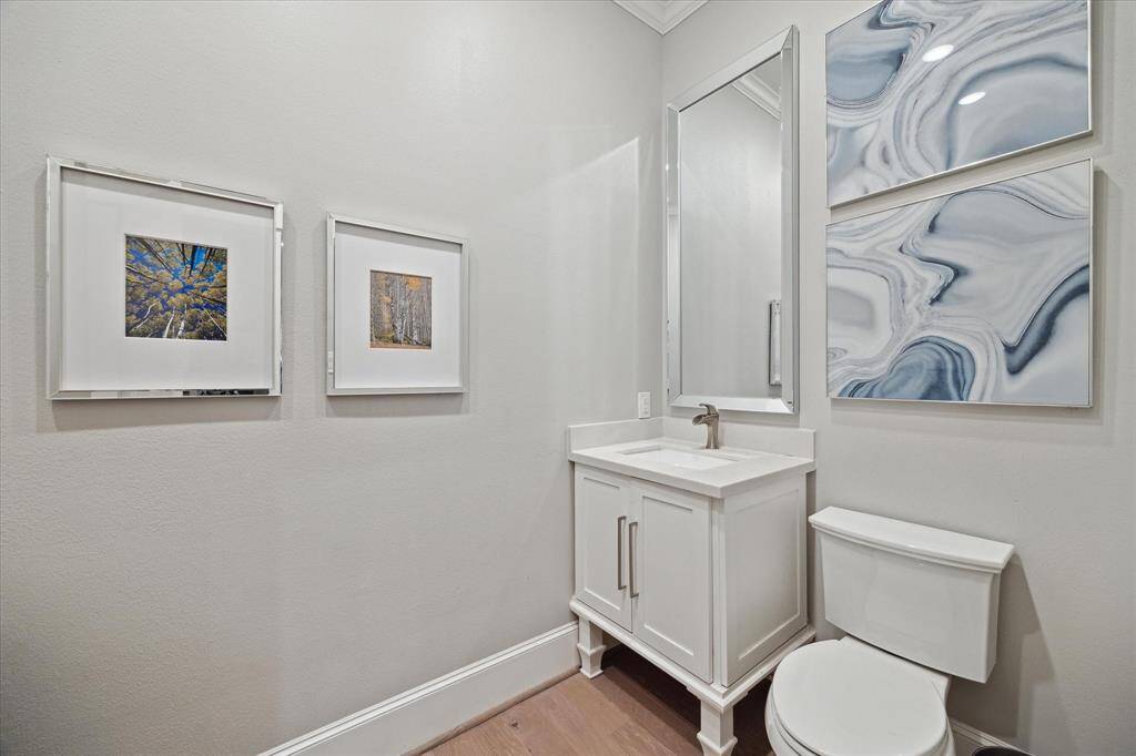 POWDER ROOM just off the gameroom.