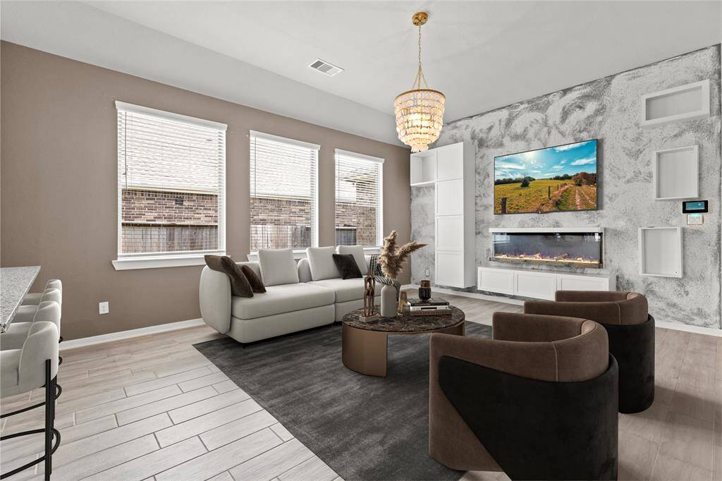 Virtually Staged Living Room
