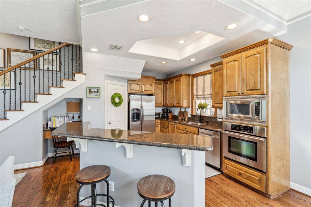 An open kitchen that is truly the heart of the home.