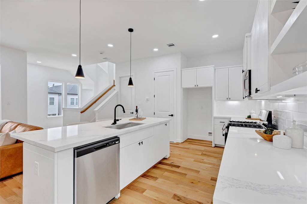 Another view of the kitchen area.