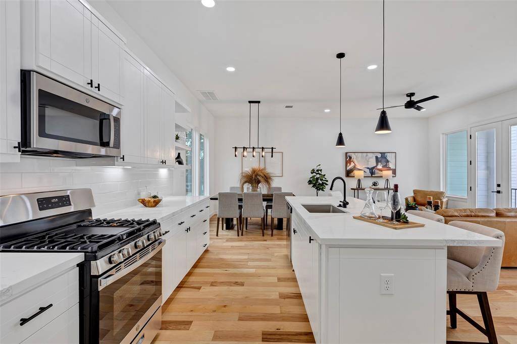 Another view of the kitchen area.