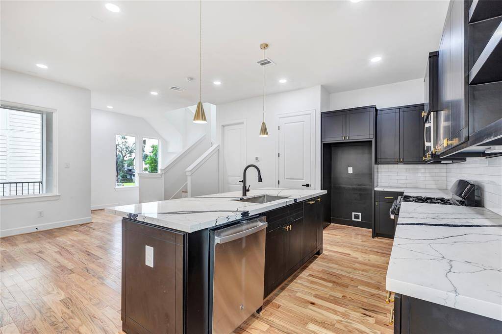 Another view of the kitchen area.