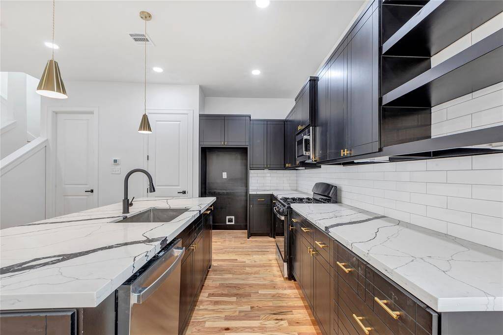 Another view of the kitchen area.
