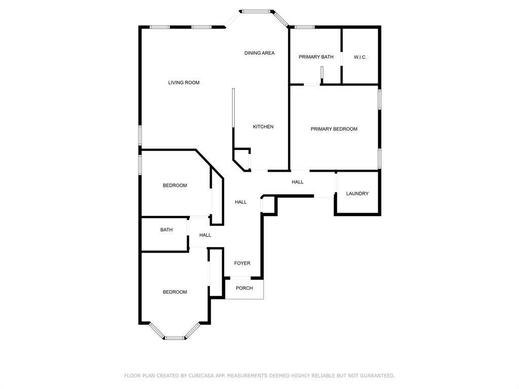 Floor plan of the home.