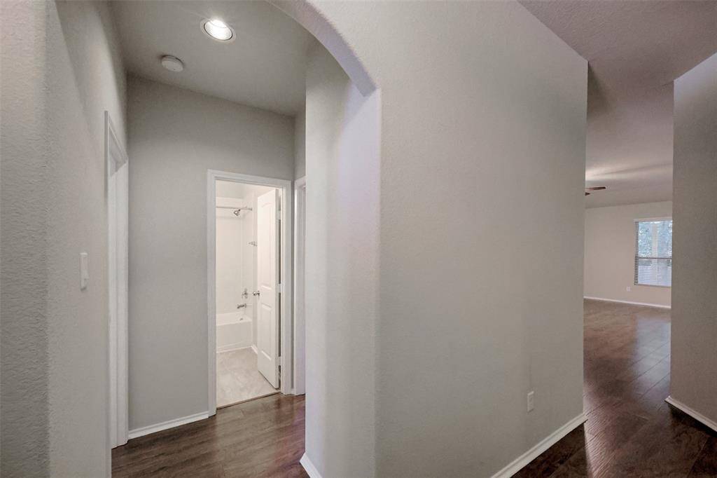 Hallway to guest bedrooms and guest bath.