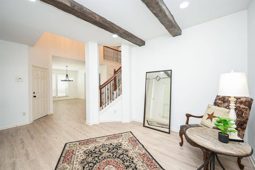 The den is right off the entryway!