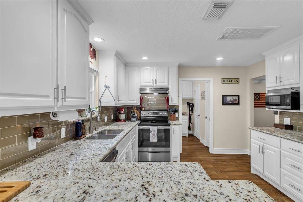 Kitchen from dining area