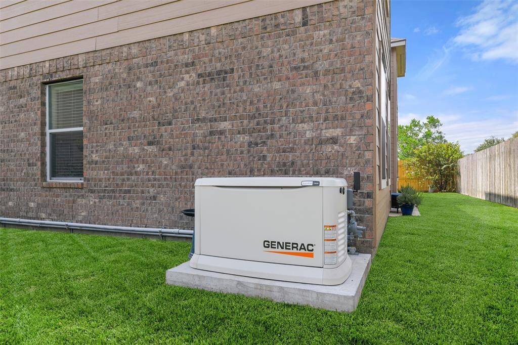 Lengthy outages are no worries knowing that there is a 24kW whole home gas generator that is just one year old! This whole home generator has the ability to run several mechanics simultaneously in the home providing comfort and convenience during even a quick power outage.