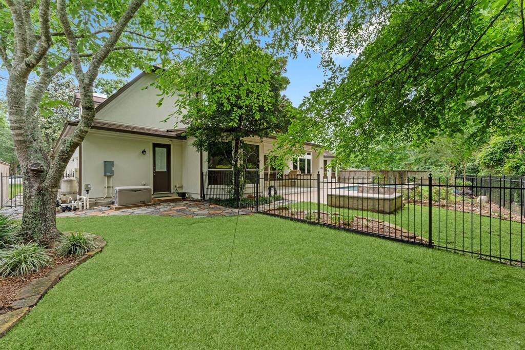 Formal entry with soaring ceilings.