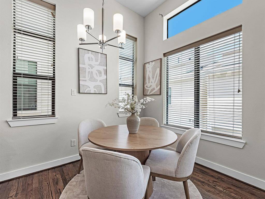 Breakfast area filled with natural light
