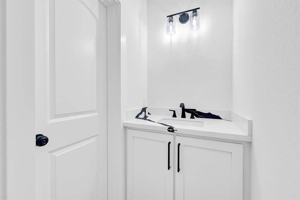 Half bath on first floor.