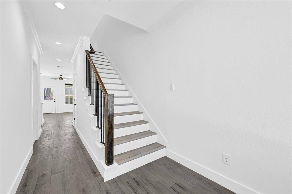 Entrance to one unit.