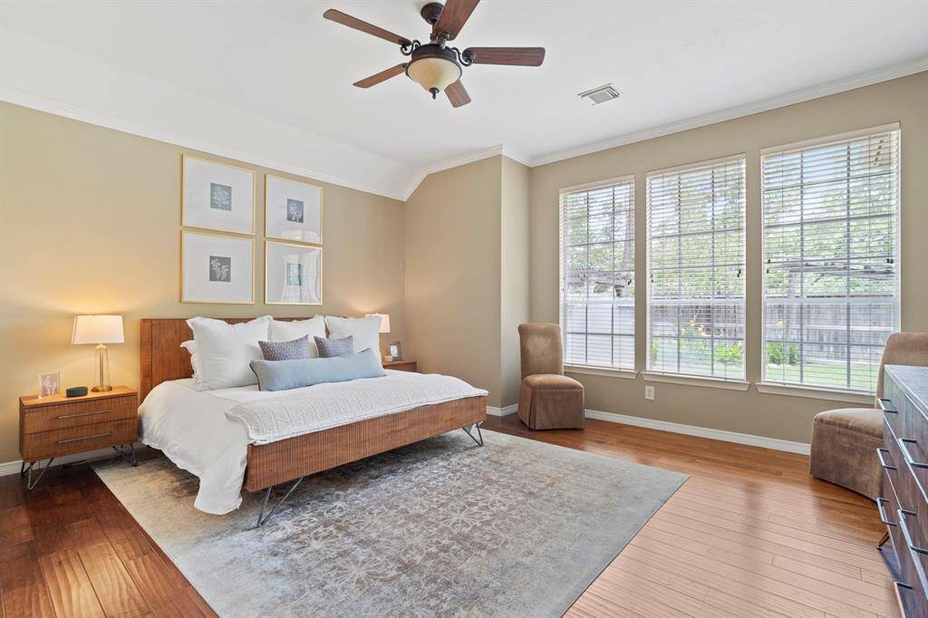 Step into the sanctuary of theprimary bedroom.
