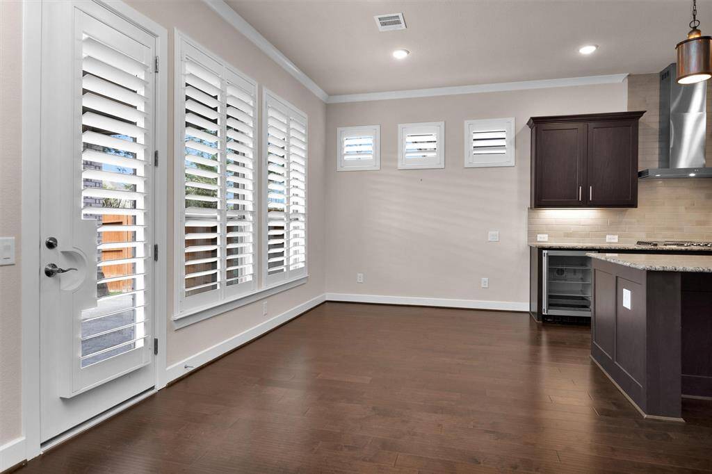 A cozy breakfast area with natural light.
