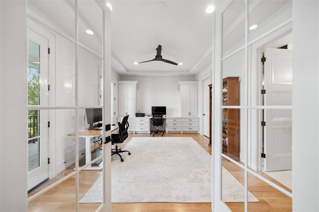 Home office or fifth bedroom. Has a large walk-in closet and connected to a full bath.