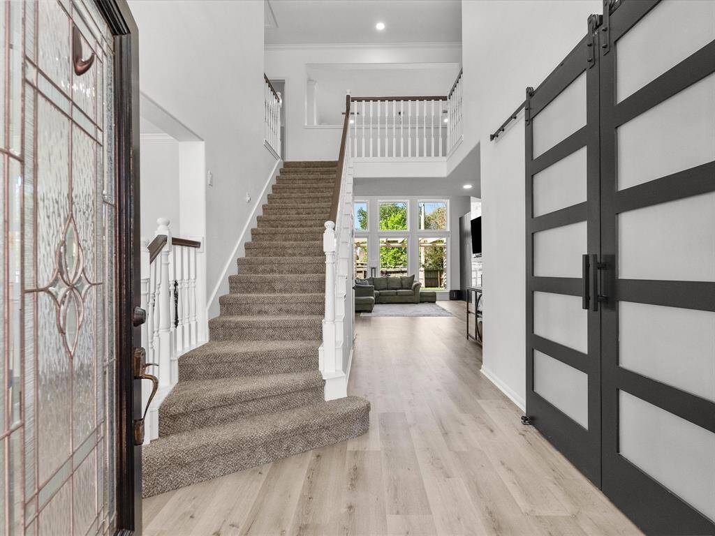 The entry way into this stunning home