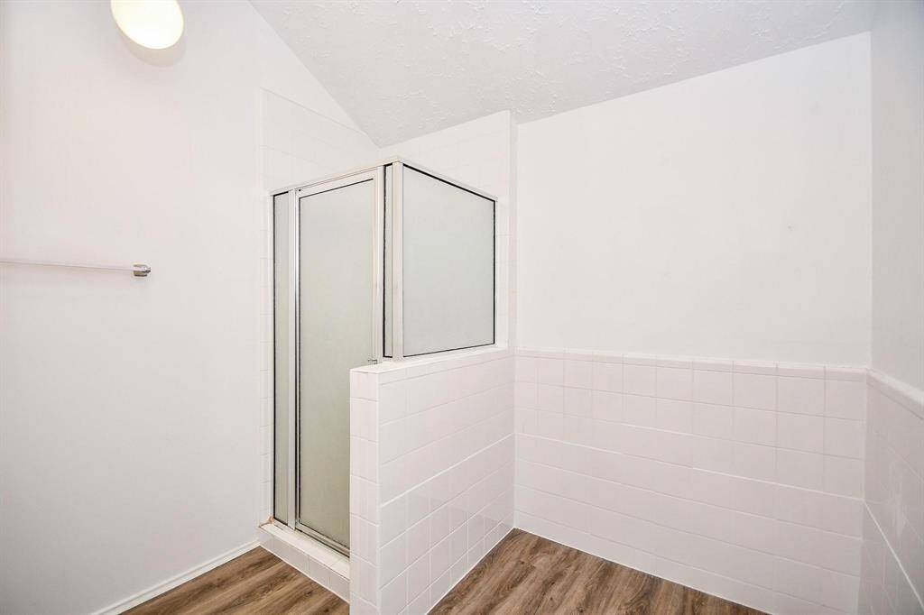 Walk in shower in primary bath