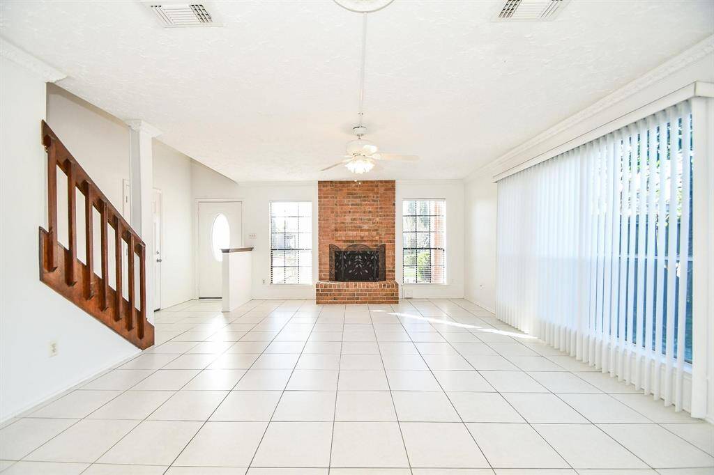 Lots of natural light into the family area