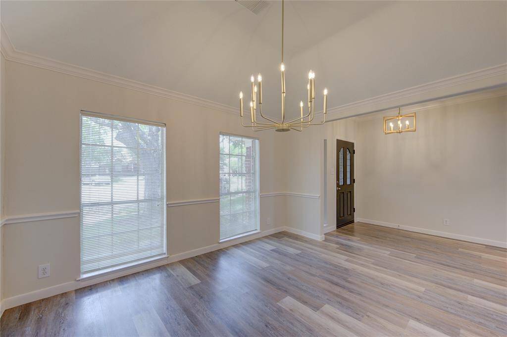 Another view of the formal dining area.