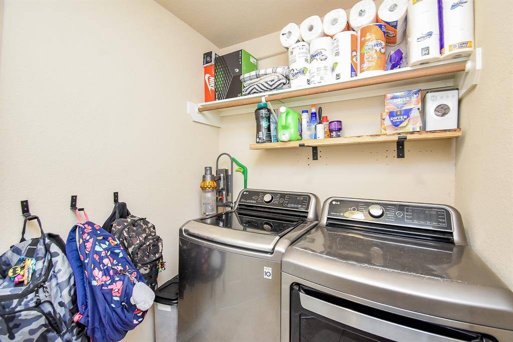 Laundry area. Washer and Dryer Excluded.