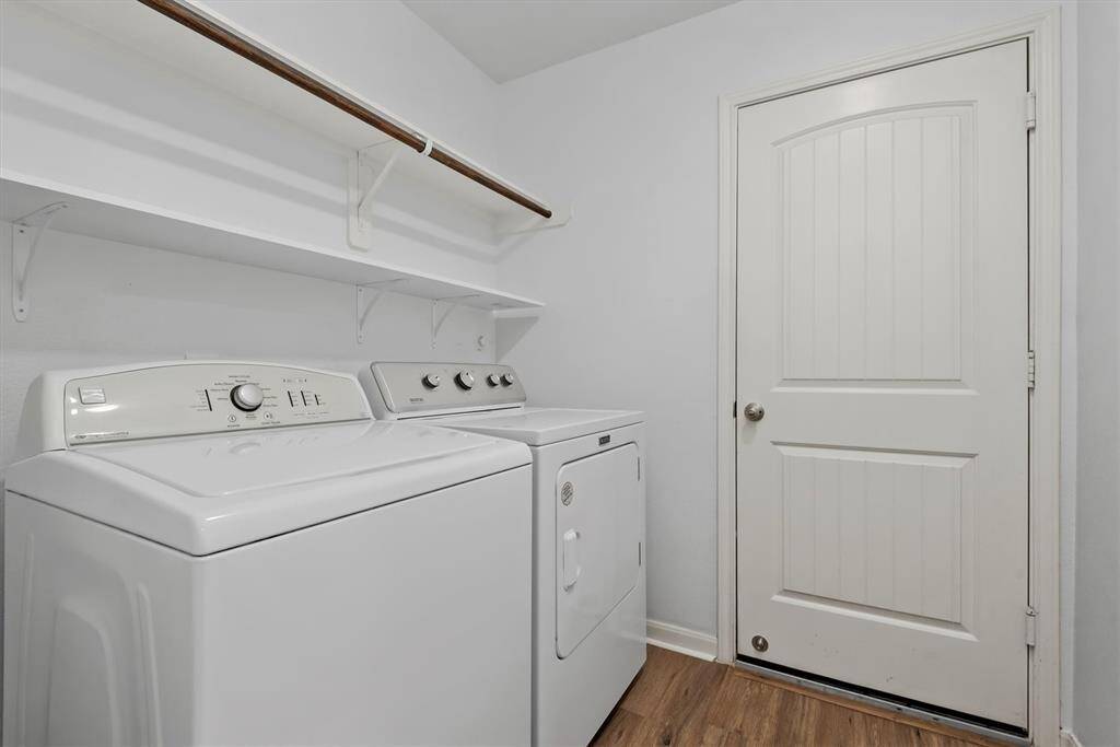 Laundry room with washer and dryer included!