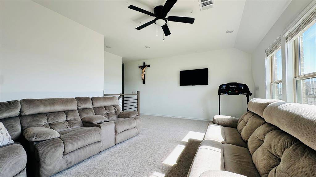 game room on second floor with the best water view