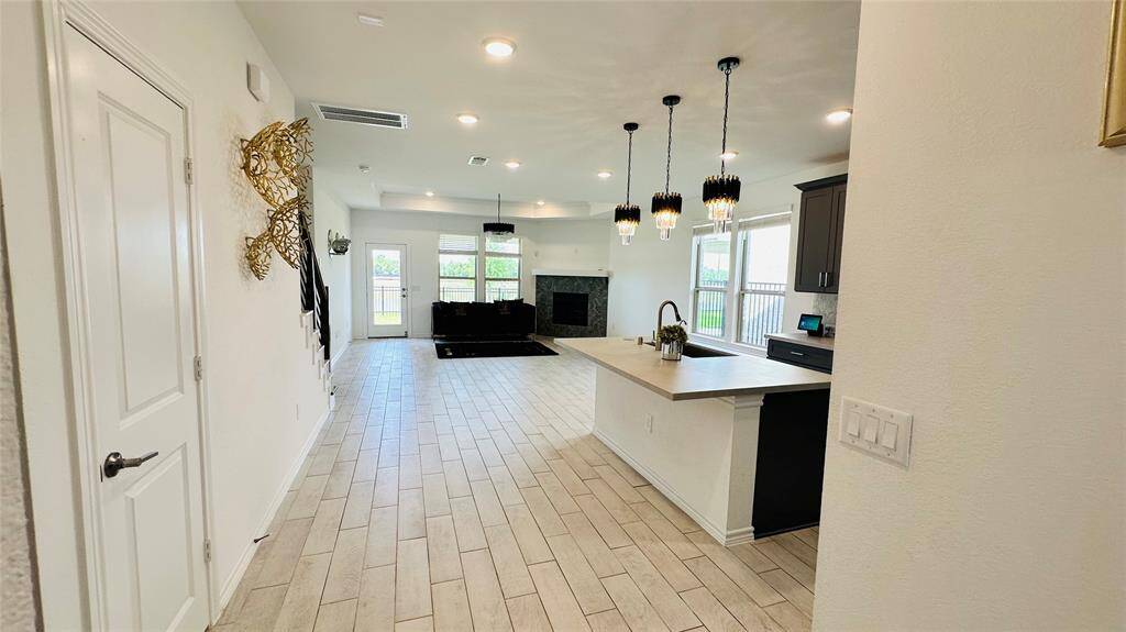 view of the open concept living room from the entrance