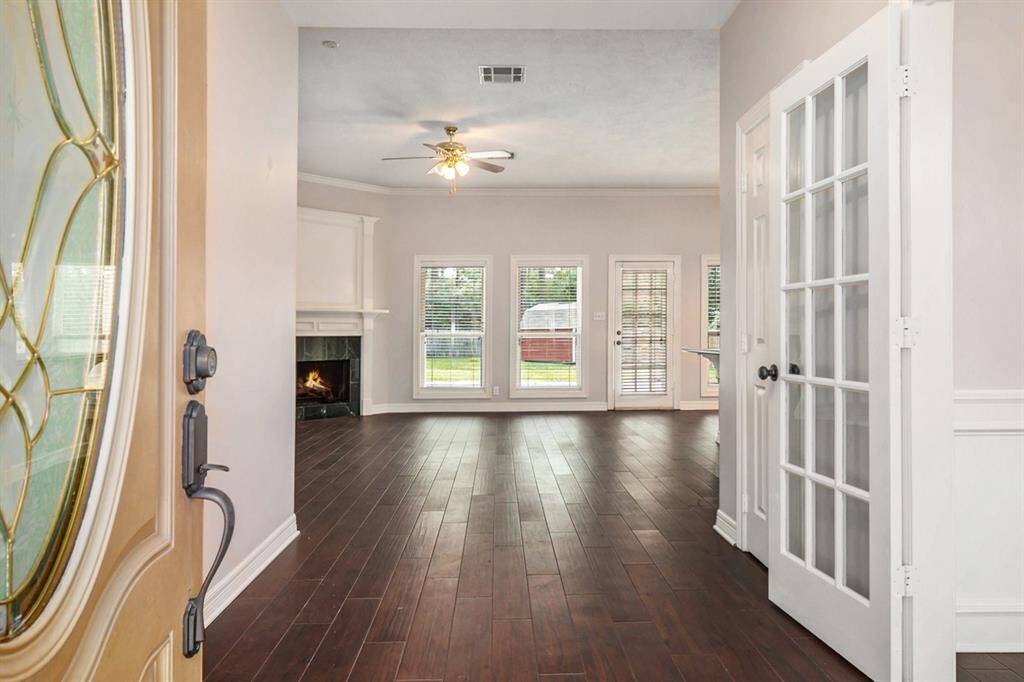 Welcoming and open entry into this home.