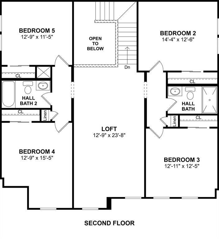 The Davenport floor plan by K. Hovnanian Homes. 2nd Floor Shown. *Prices, plans, dimensions, features, specifications, materials, and availability of homes or communities are subject to change without notice or obligation.
