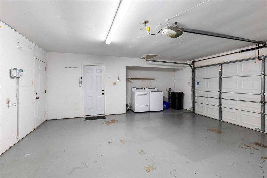 Finished out 2 car garage
