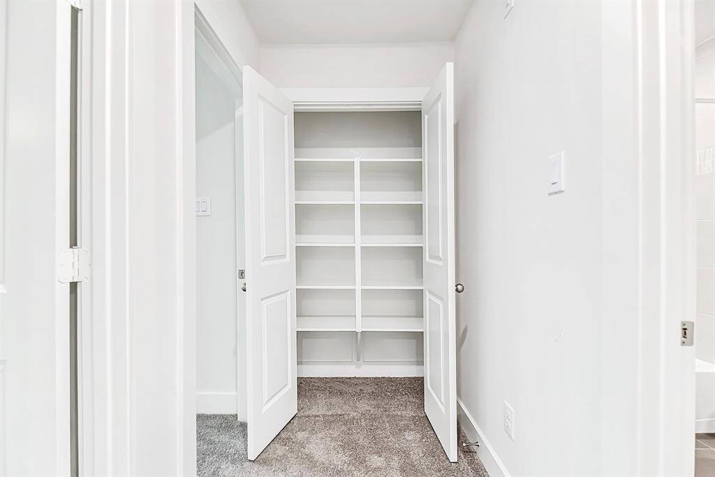 Great upstairs storage space.