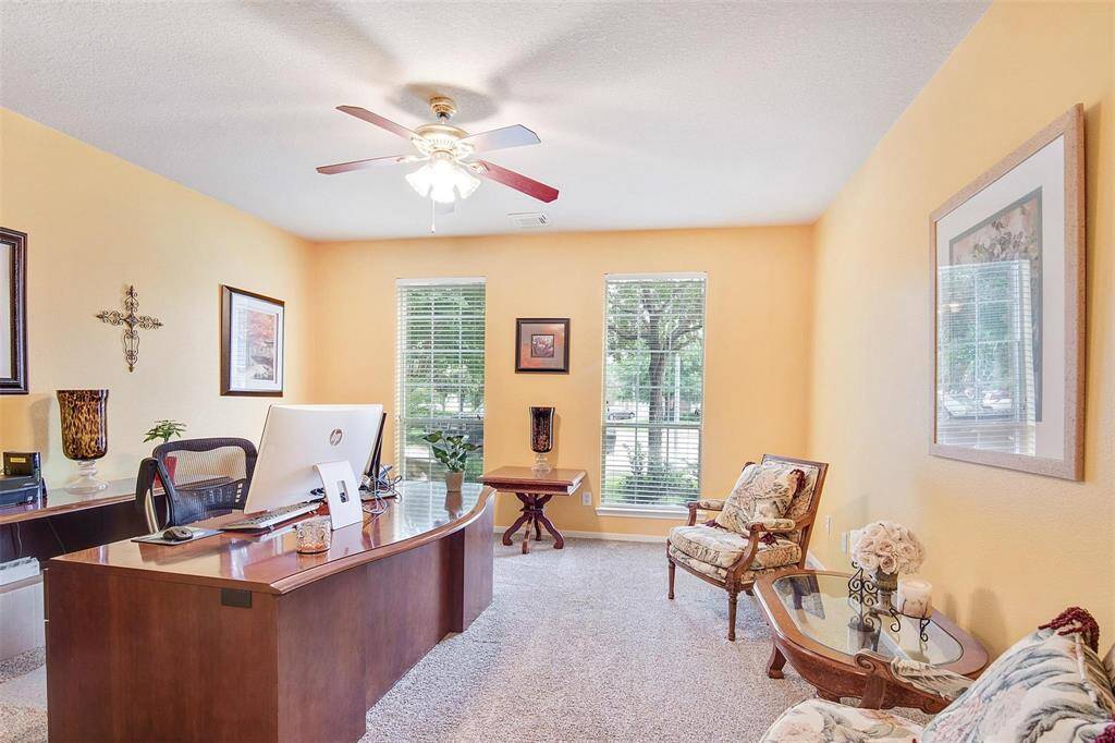 Versatile space perfect for a home office or cozy den.