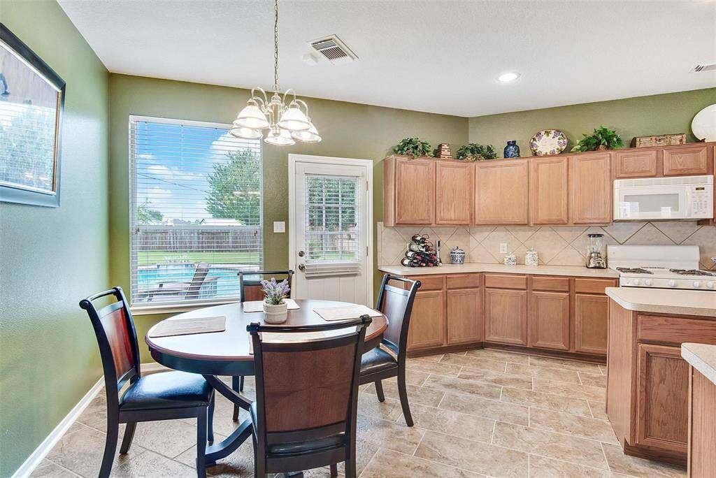 View of the breakfast nook.
