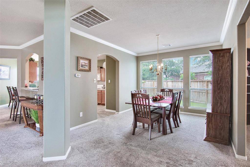 Expansive dining room perfect for gatherings.