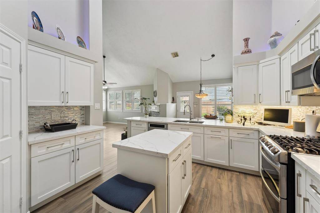 Plenty of cabinet space for pots and pans.